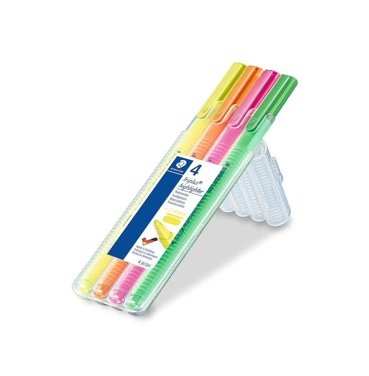 STAEDTLER Highlighter (362 SB4) 4-Color Set | Assorted Bullet Tip Markers for Office & School - view 2