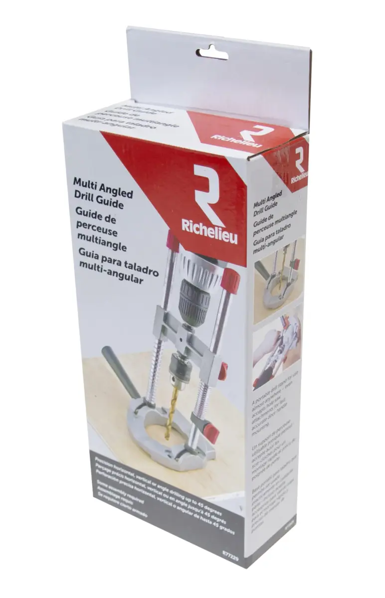 Richelieu Multi Angled Drill Guide Attachment with 3/8" Chuck Compatibility | Precision Drilling for On-Site Work - view 2