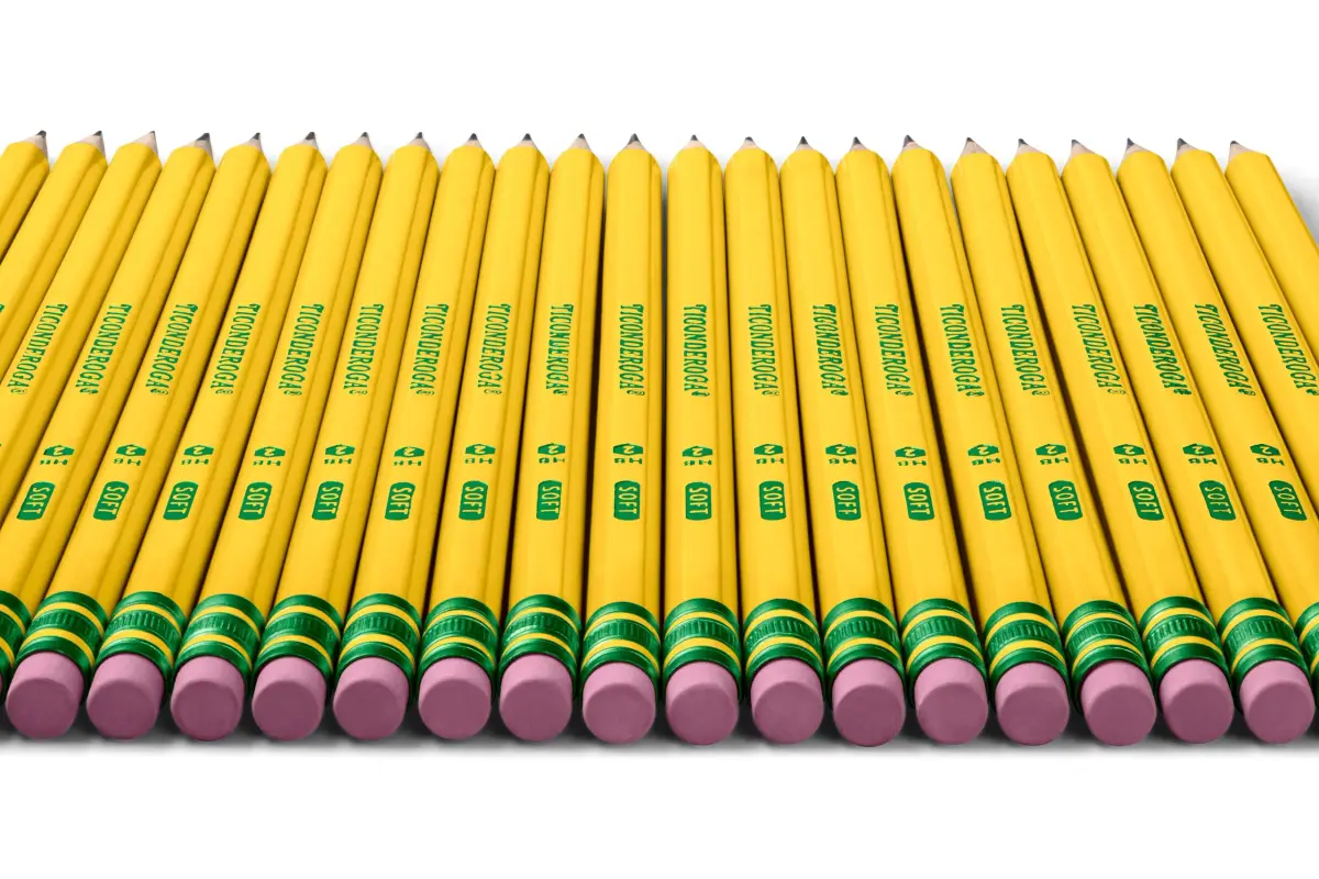 Ticonderoga Wood-Cased Pencils, Pre-Sharpened, HB Soft, Yellow, 12 Count | Writing Instrument for Students & Professionals - view 8