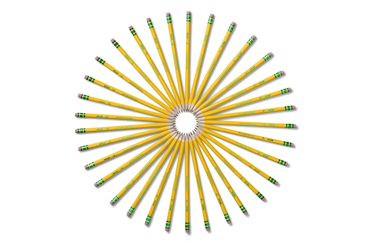 Ticonderoga Wood-Cased Pencils, Pre-Sharpened, HB Soft, Yellow, 12 Count | Writing Instrument for Students & Professionals - view 9