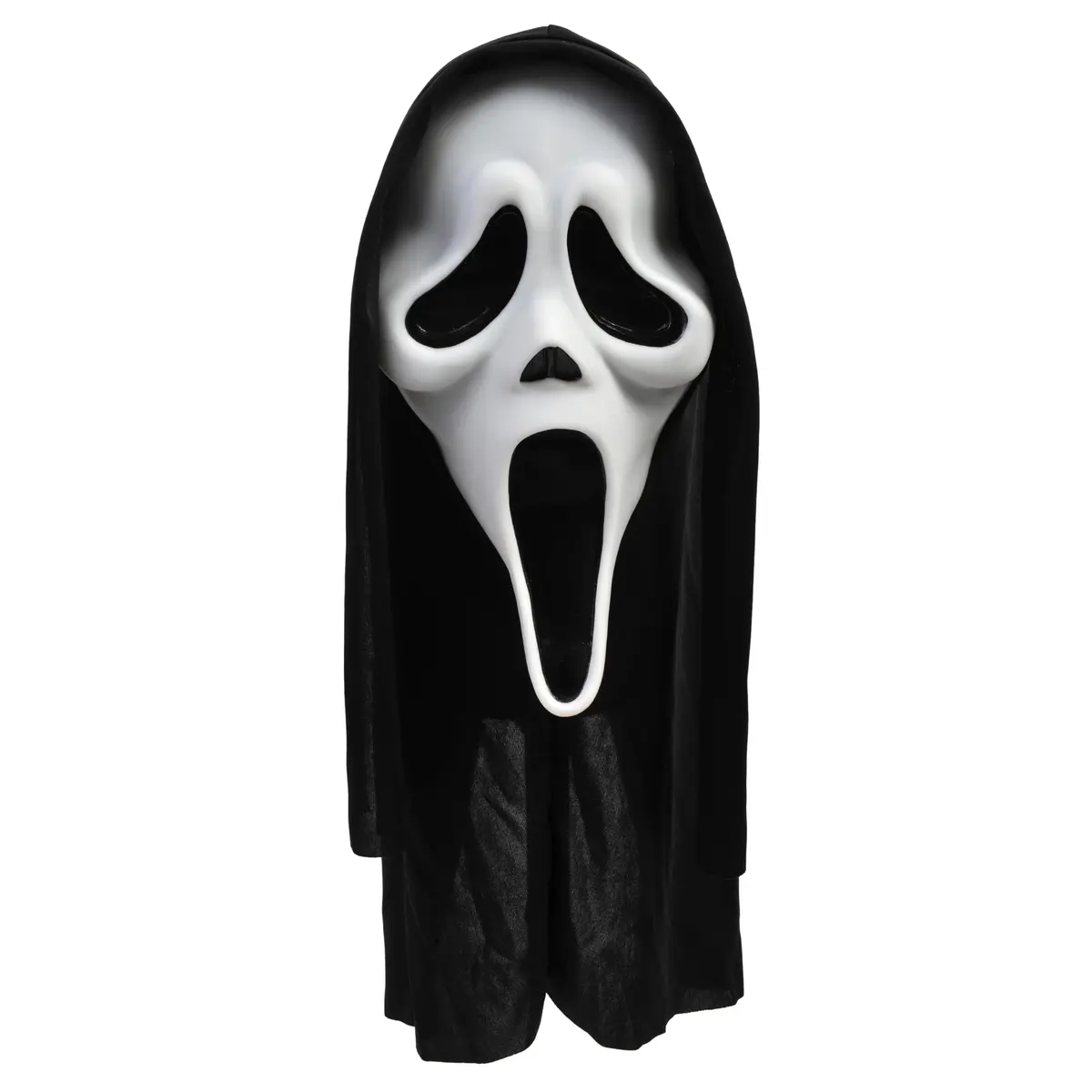 Fun World Ghost Face Mask with Black Shroud, Adult One Size | Officially Licensed Scream Movie Replica - main product image