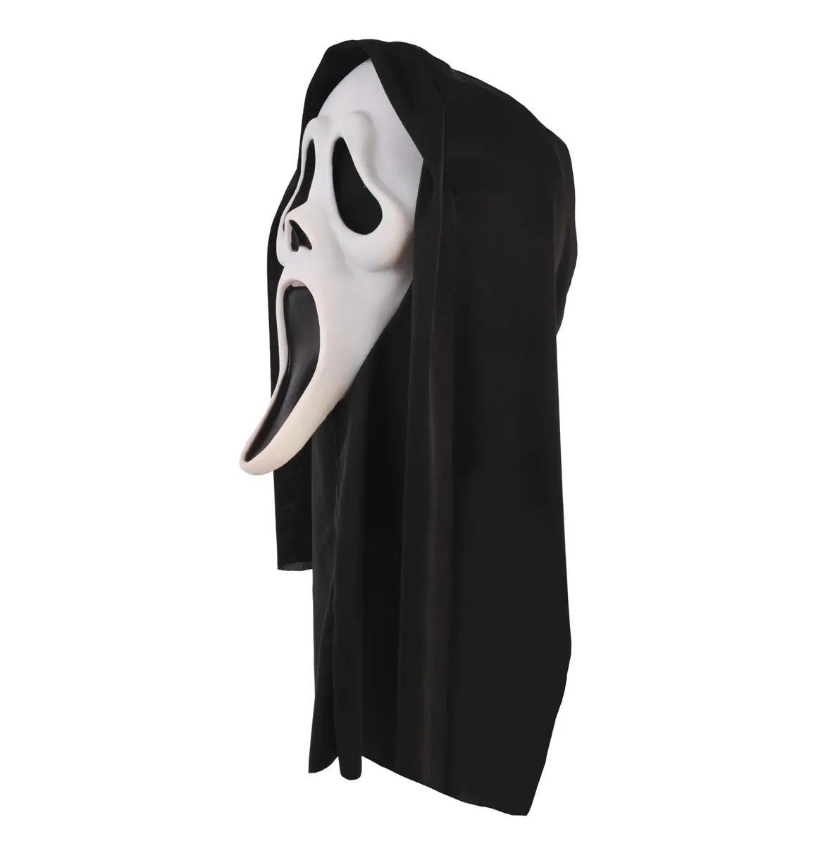 Fun World Ghost Face Mask with Black Shroud, Adult One Size | Officially Licensed Scream Movie Replica - view 2