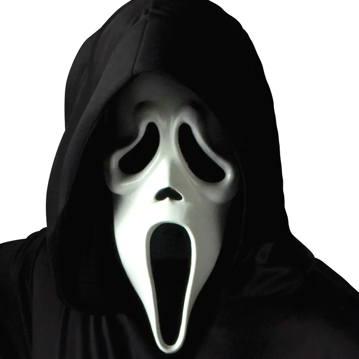 Fun World Ghost Face Mask with Black Shroud, Adult One Size | Officially Licensed Scream Movie Replica - view 4
