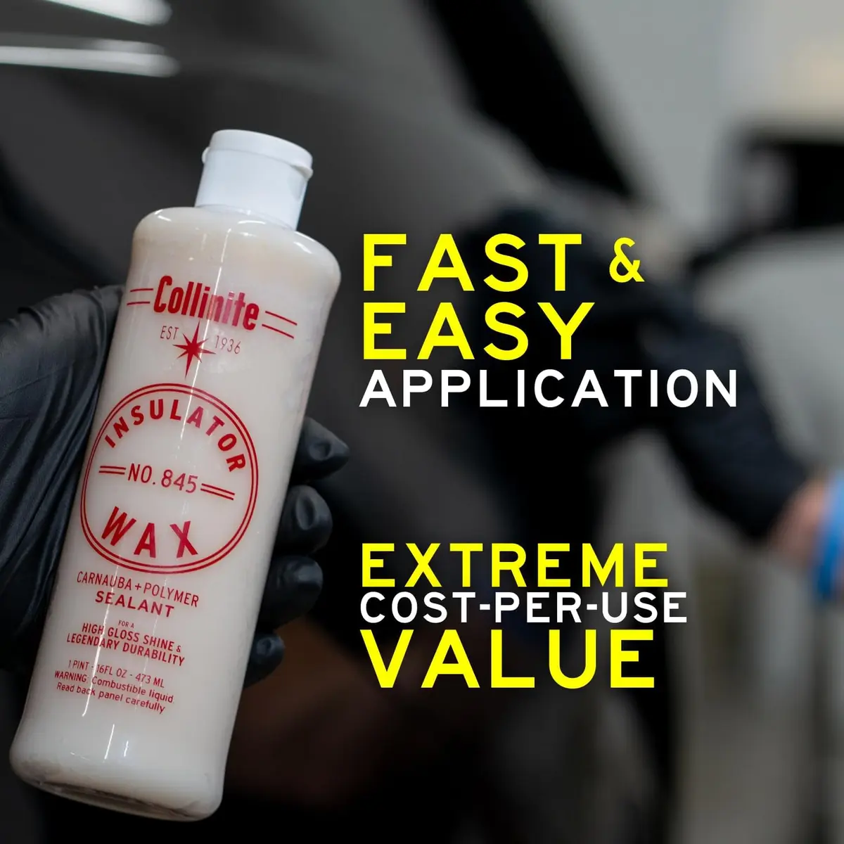 Collinite 845 Insulator Wax 16 Fl Oz | Legendary Carnauba+Polymer Sealant with High Gloss & Long Lasting Protection - view 6