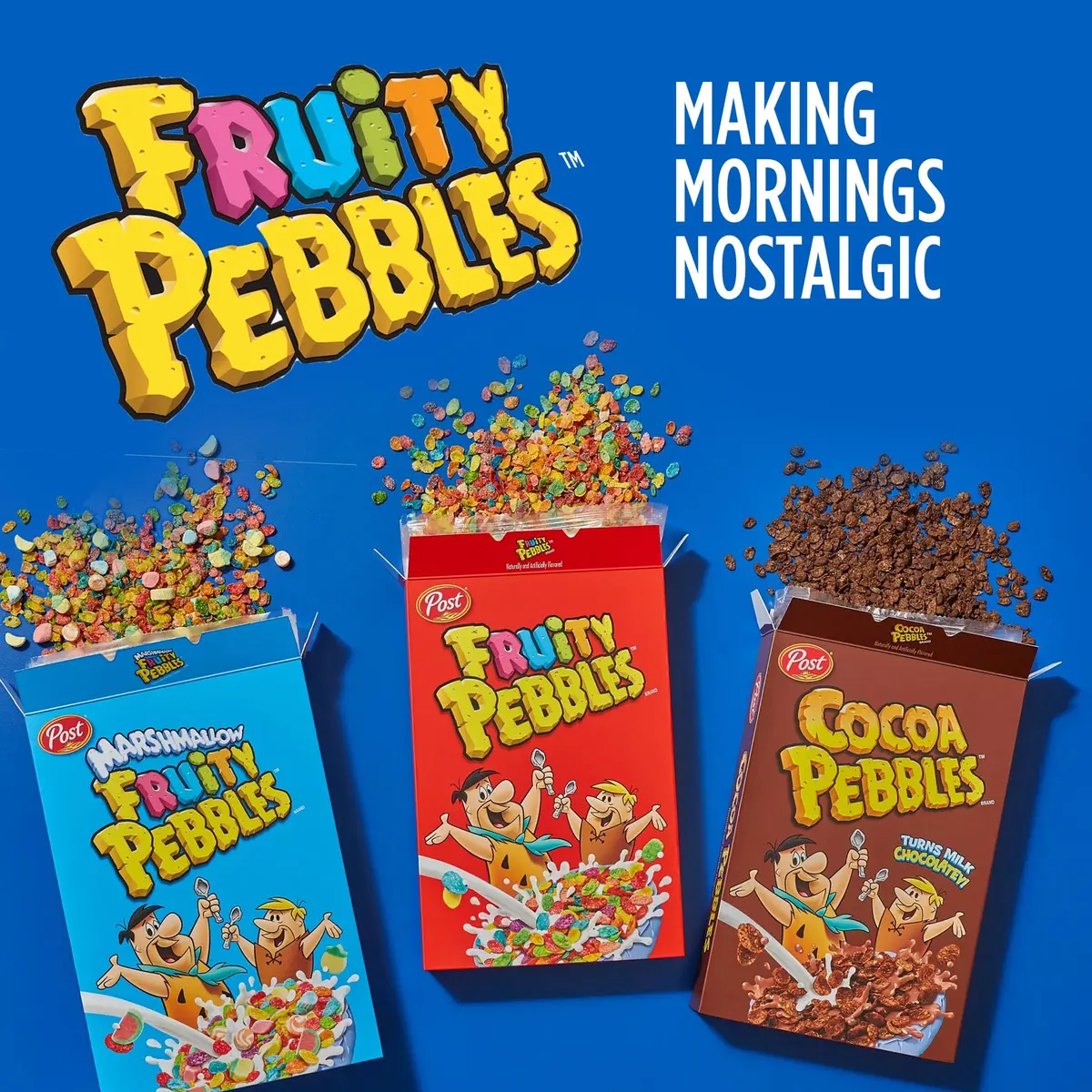 Pebbles Cocoa PEBBLES Chocolate Breakfast Cereal 298g (11 oz) | Gluten Free Rice Cereal Flakes - view 9