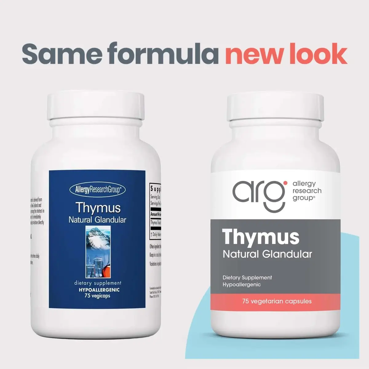 Allergy Research Group Thymus Ovine Glandular Extract 75 Vegicaps | Supports Immune & Thymus Health - view 5