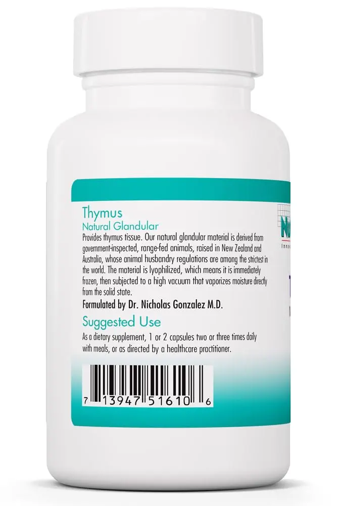 Allergy Research Group Thymus Ovine Glandular Extract 75 Vegicaps | Supports Immune & Thymus Health - view 3