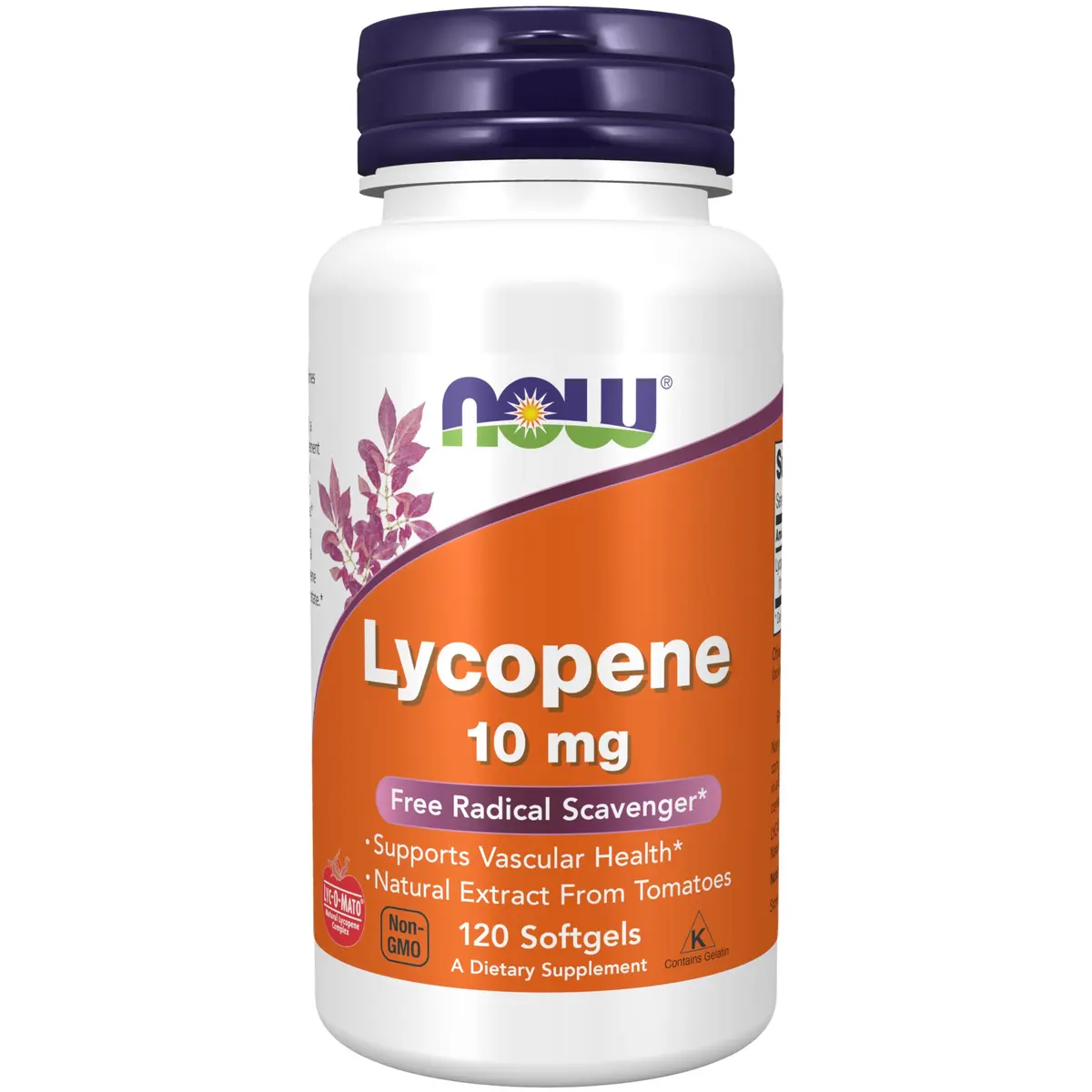 NOW Lycopene 10 mg with Tomato Extract | Supports Cardiovascular & Immune Health - main product image