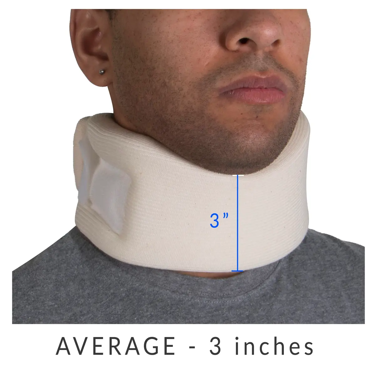 OTC Soft Contour Foam Cervical Collar Neck Support Brace, Average 3" Depth, Small | Limits Painful Neck Movements - view 5