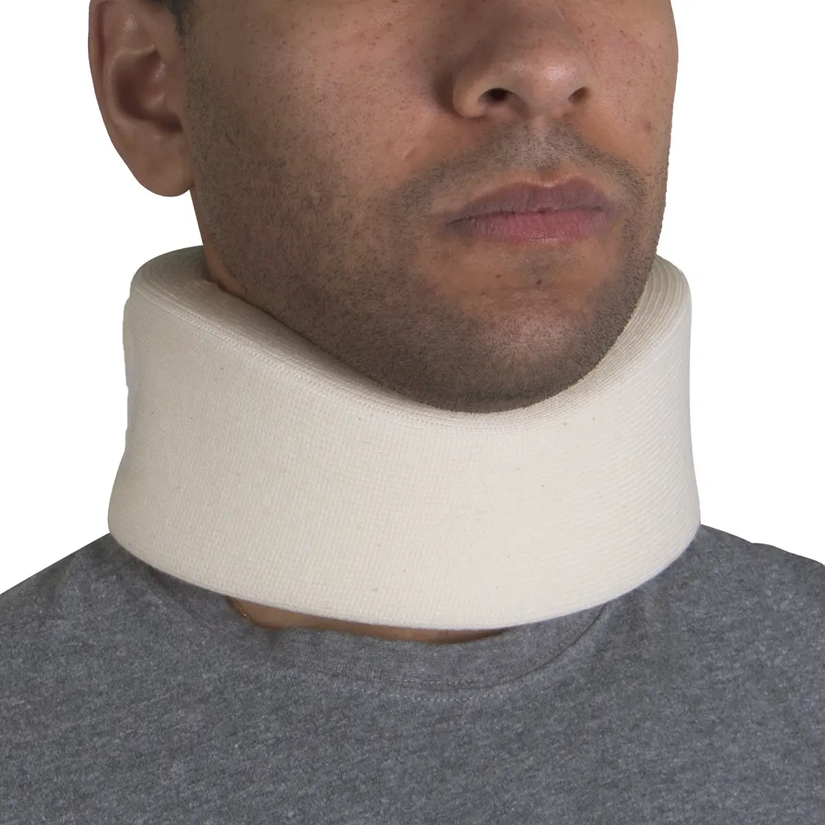 OTC Soft Contour Foam Cervical Collar Neck Support Brace, Large 2.5" Depth (6.35 cm) | Limits Motion for Pain Relief - main product image