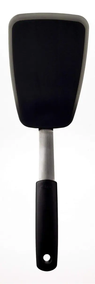 OXO Good Grips Large Silicone Flexible Turner | Heat-Resistant, Non-Stick Safe, Stainless Steel Handle - main product image