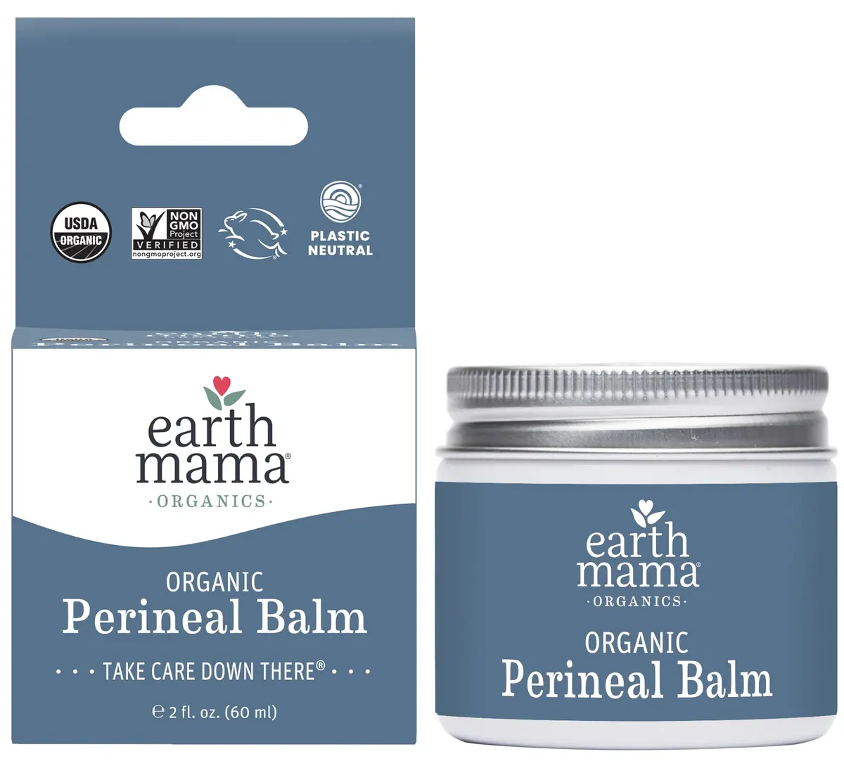 Earth Mama Organic Perineal Balm 2 Fl Oz | Soothing Postpartum & Pregnancy Care - main product image