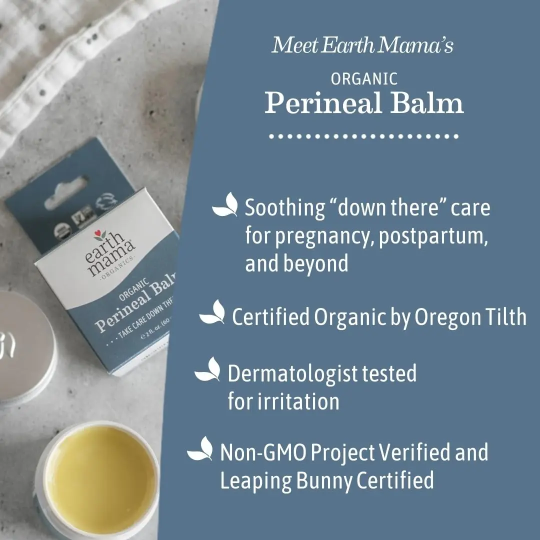 Earth Mama Organic Perineal Balm 2 Fl Oz | Soothing Postpartum & Pregnancy Care - view 5