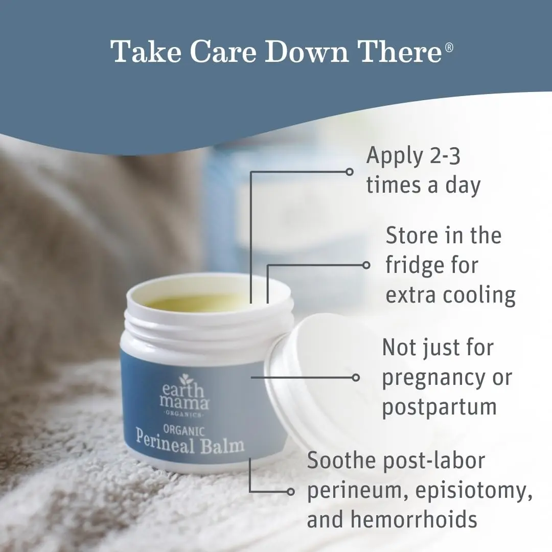 Earth Mama Organic Perineal Balm 2 Fl Oz | Soothing Postpartum & Pregnancy Care - view 2