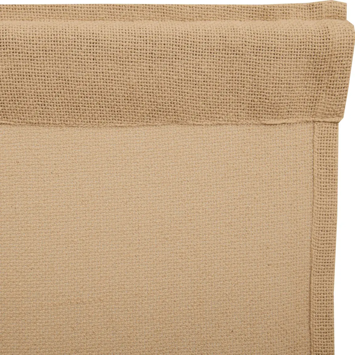 VHC Brands Burlap Natural Window Valance, Tan, 16x72 | Rustic Farmhouse Charm with Easy Care - view 8