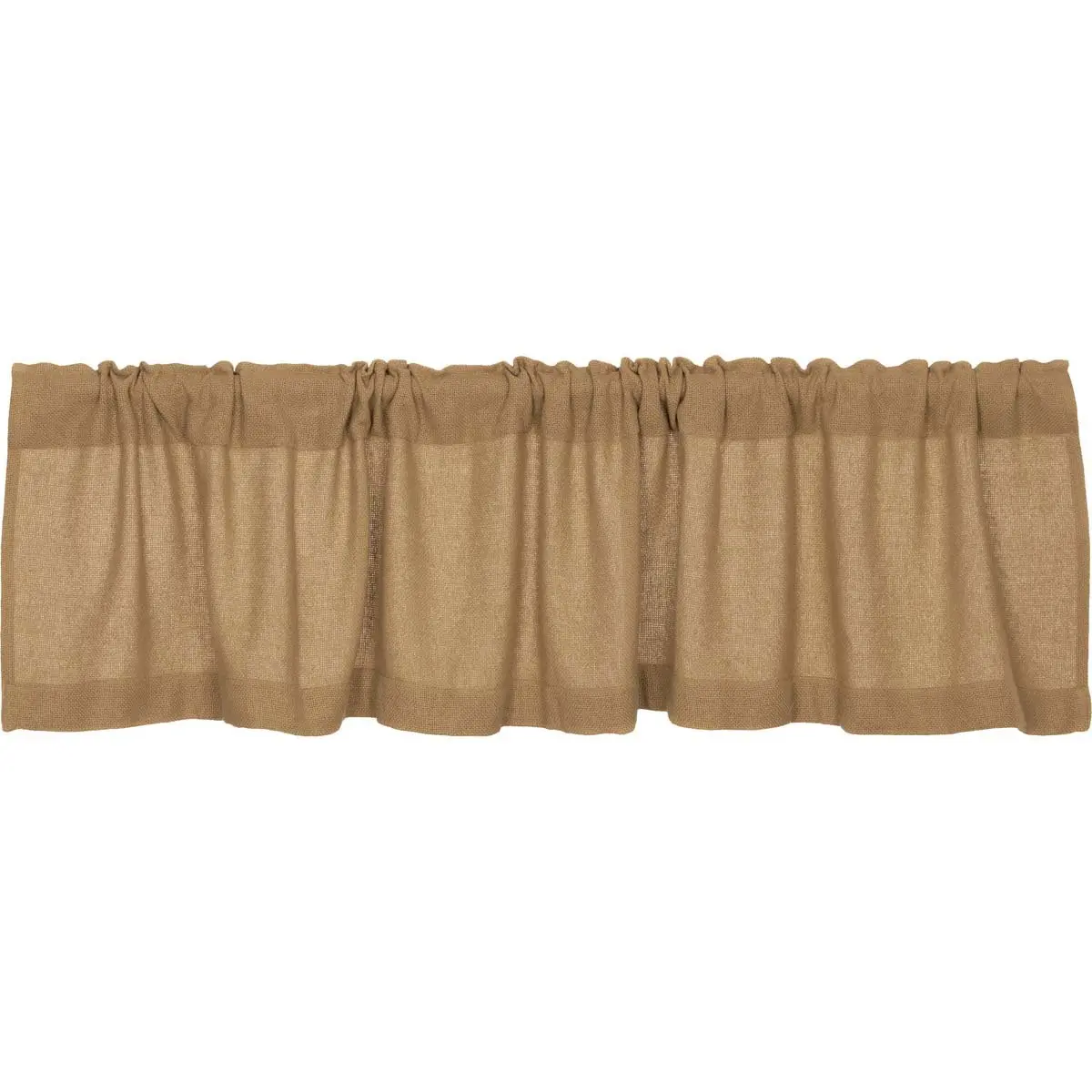 VHC Brands Burlap Natural Window Valance, Tan, 16x72 | Rustic Farmhouse Charm with Easy Care - view 4