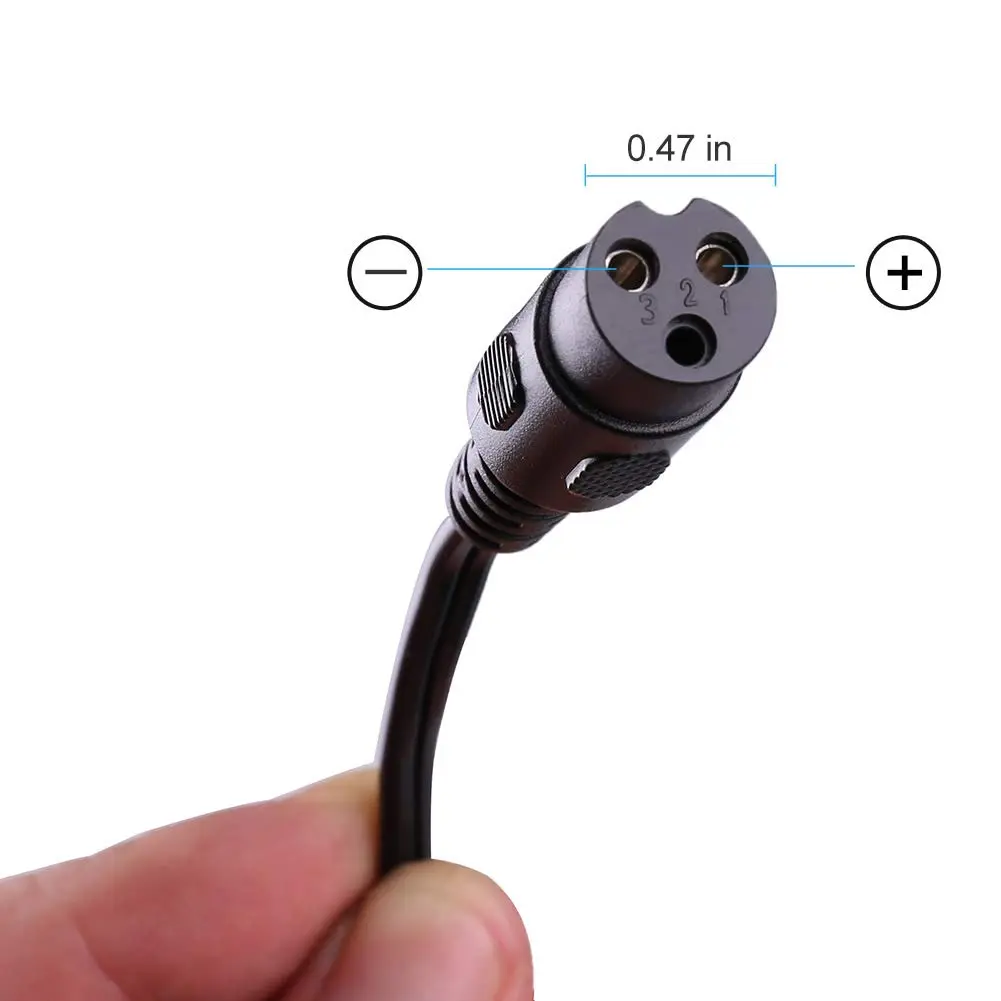 LotFancy 24V 1.5A Electric Scooter Charger | UL Listed, 3-Prong Inline Connector - view 7