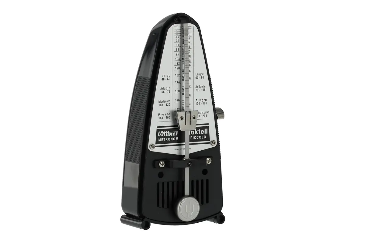 Wittner 836 Taktell Piccolo Metronome, Black | Plastic casing, without bell, German quality - main product image