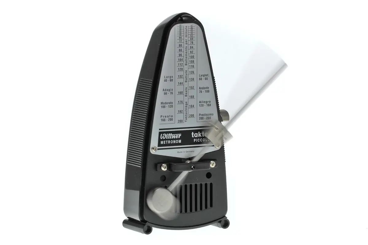 Wittner 836 Taktell Piccolo Metronome, Black | Plastic casing, without bell, German quality - view 6