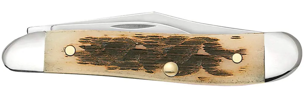 Case Pocket Knife Amber Bone Peanut 2 7/8 Inches | Durable, Compact & Made in USA - view 3