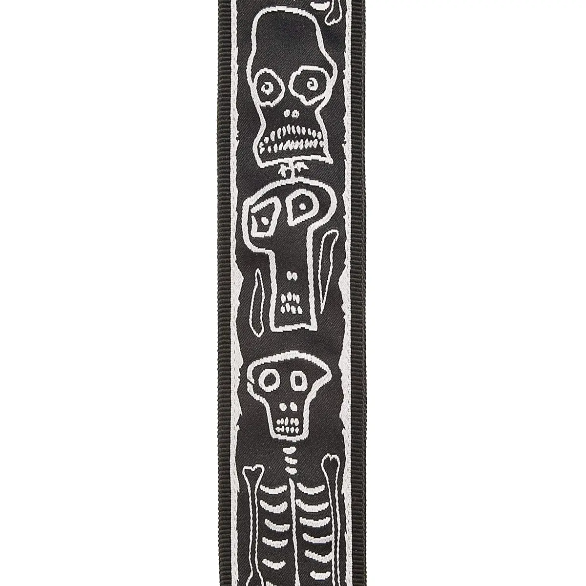 D'Addario Planet Waves 50JS01 Joe Satriani Guitar Strap, Skull n' Bones | Adjustable nylon strap with Satriani artwork - view 2