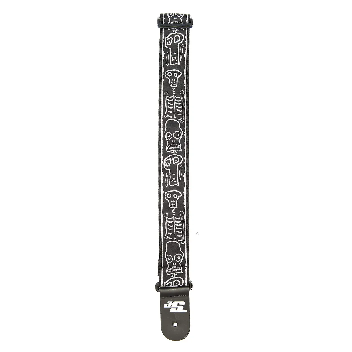 D'Addario Planet Waves 50JS01 Joe Satriani Guitar Strap, Skull n' Bones | Adjustable nylon strap with Satriani artwork - view 3