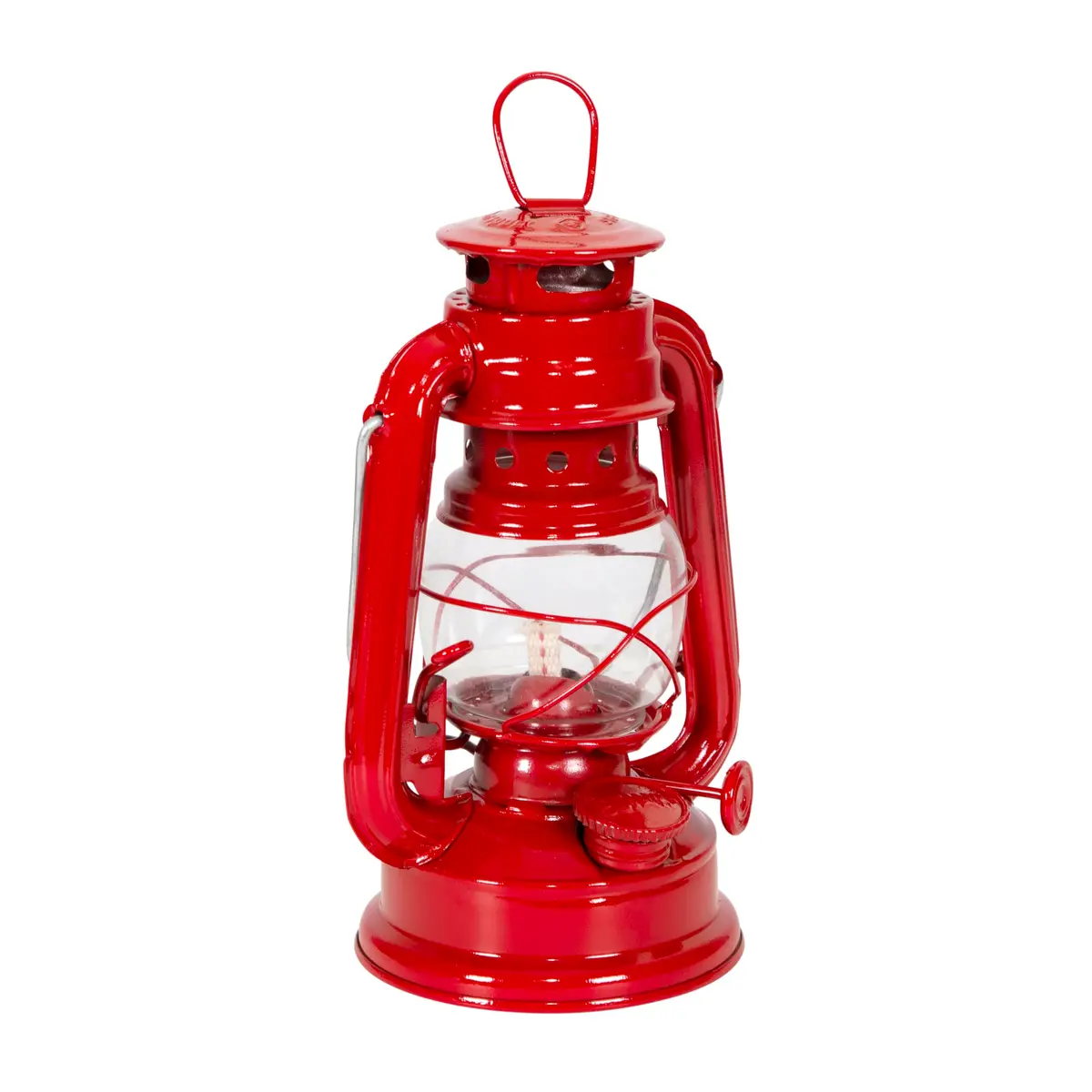 Stansport 8" Hurricane Lantern Red | Classic Metal Fuel Lamp for Camping & Outdoors - view 2
