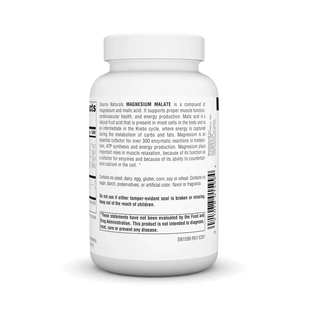 Source Naturals Magnesium Malate Capsules 3750 mg (100 Count) | Supports Muscle & Energy Production - view 3