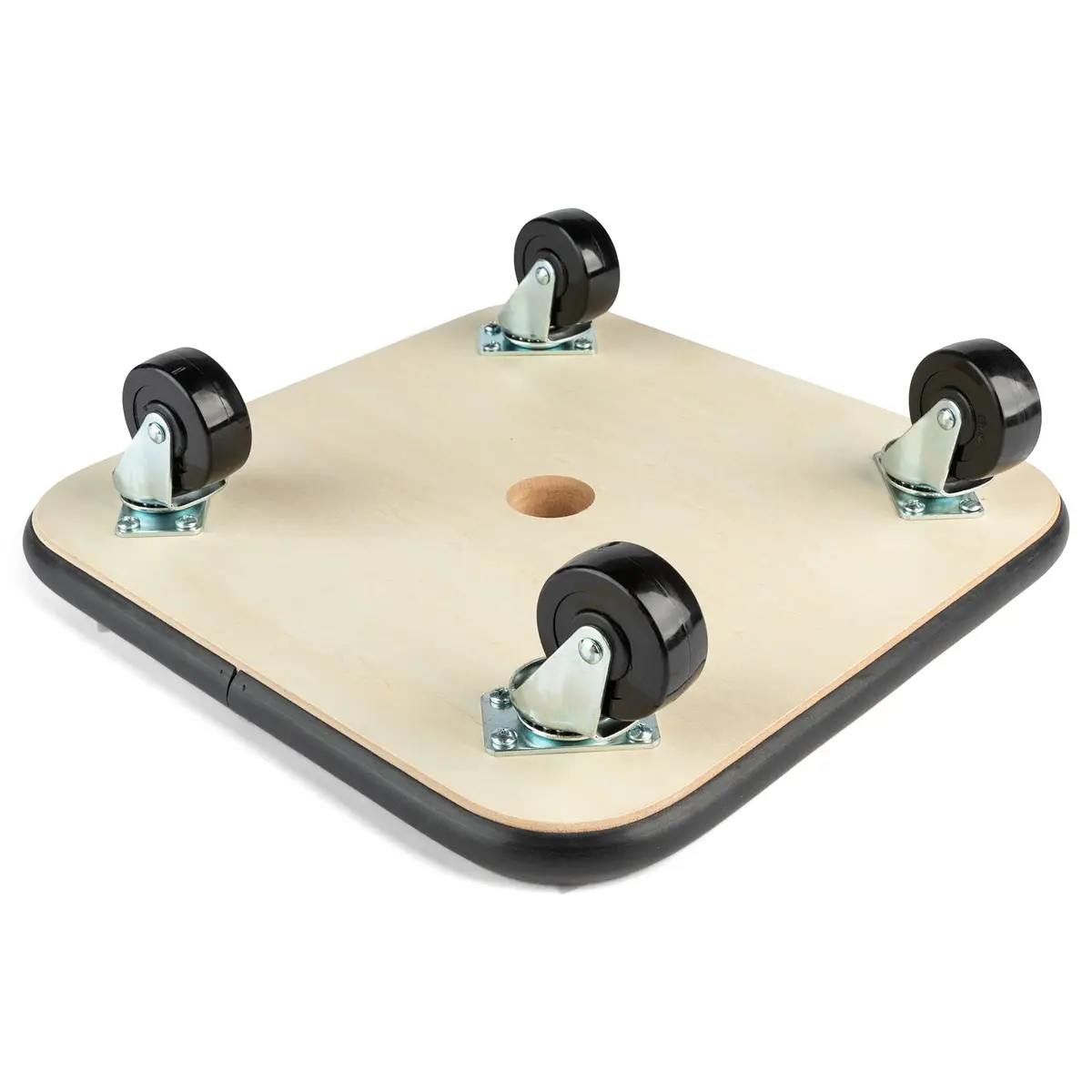 Champion Sports 12" Wood Scooter – Wooden Base with Full Bumper & Swivel Casters for Active Play & PE Class - view 2