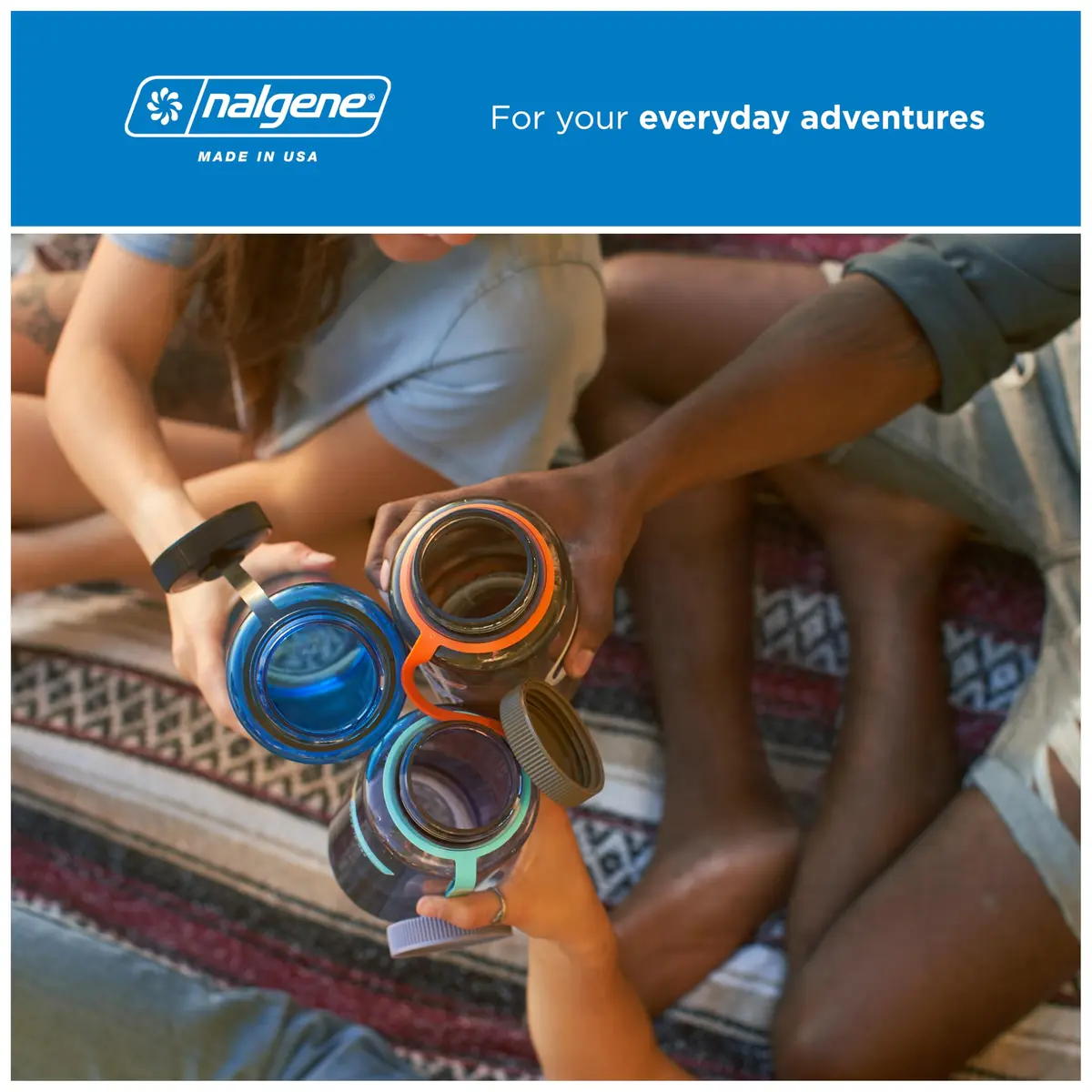Nalgene Wide Mouth 32 oz (946 ml) BPA-Free HDPE Water Bottle | Leak-Proof & Durable for Everyday Adventures - view 6