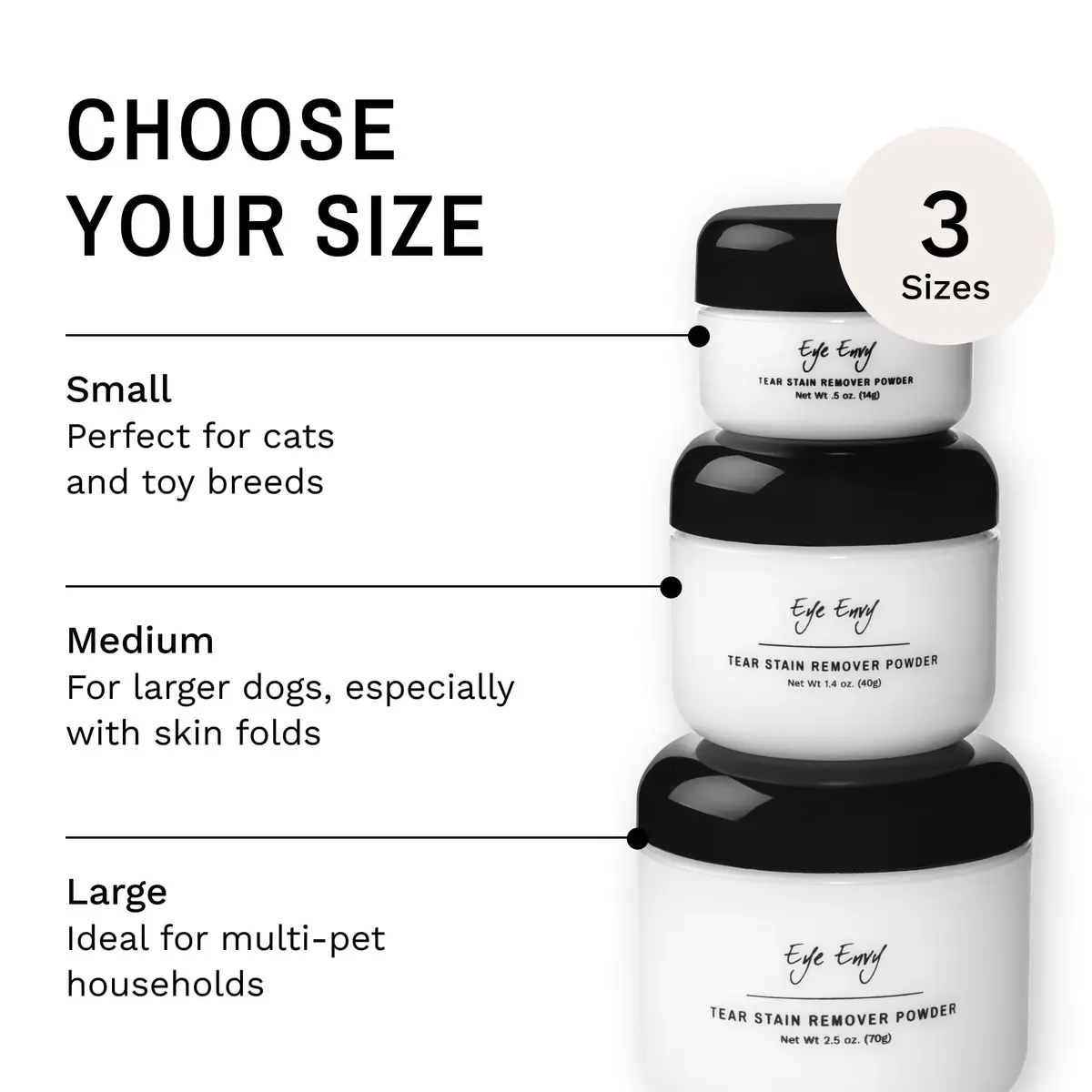 Eye Envy Tear Stain Remover Powder for Dogs and Cats 40g (1.4 oz) | Natural, Safe Formula for Stain-Free Eyes - view 6