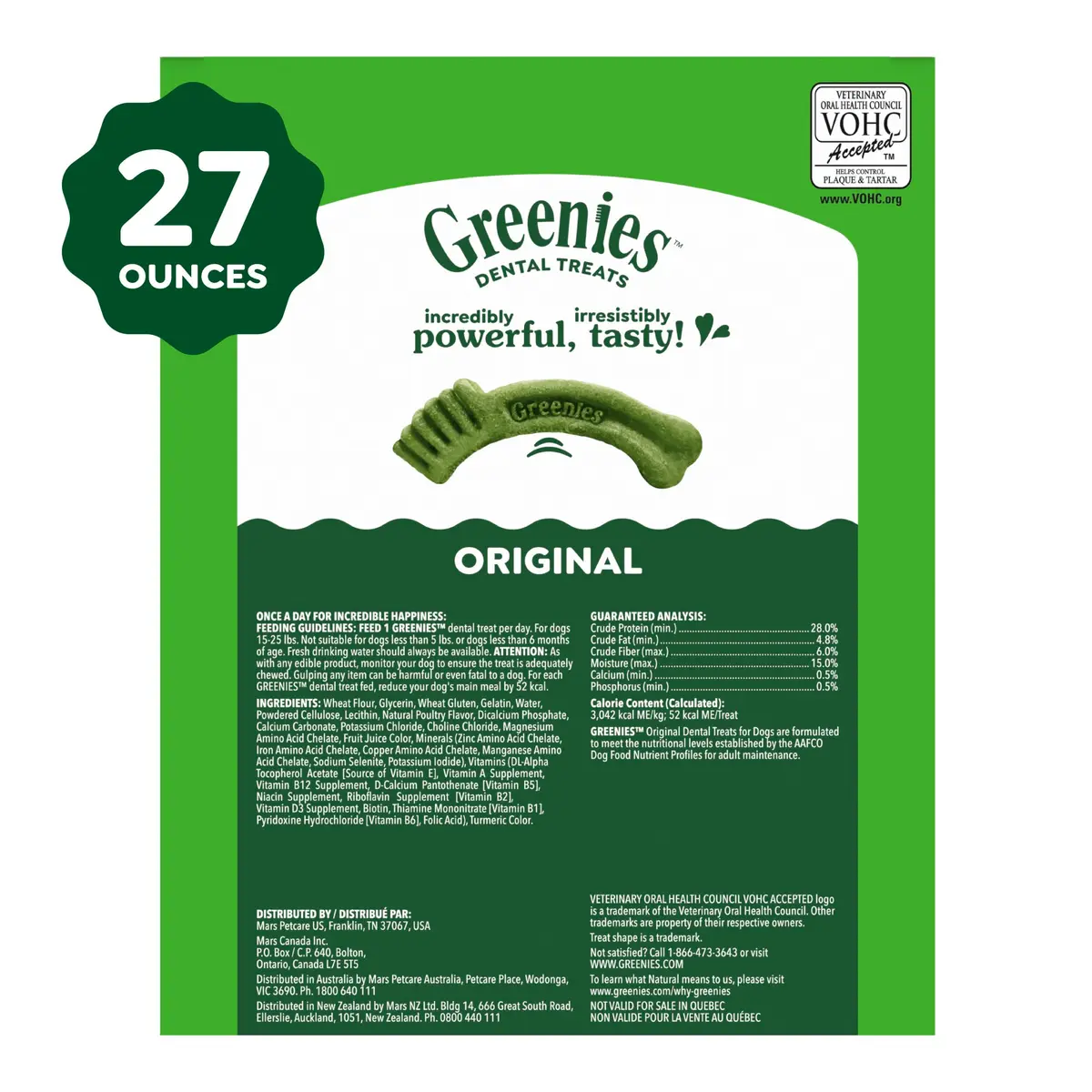 Greenies Petite Natural Dental Dog Treats, Original Flavor, 45 Count | Supports Plaque, Tartar & Breath - view 9