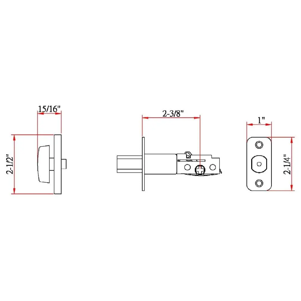 Design House Single Cylinder Deadbolt Satin Nickel | Modern & Secure (70-120 chars) - view 2