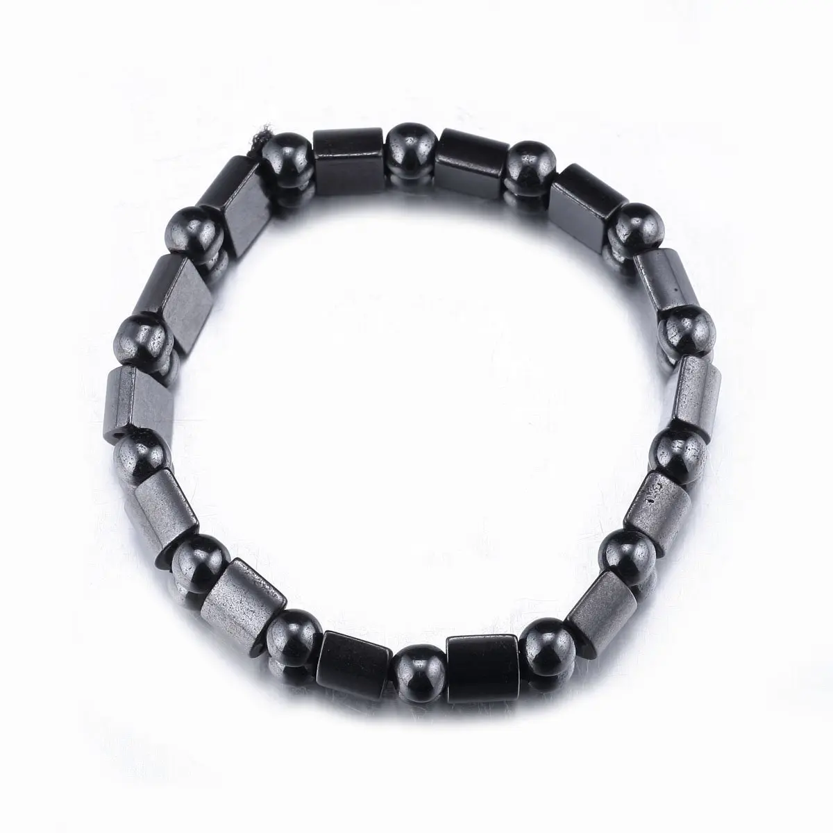 VIKI LYNN Hematite Magnetic Bracelets for Men and Women | Adjustable Magnetic Fidget Wristband Jewelry Gift - view 2