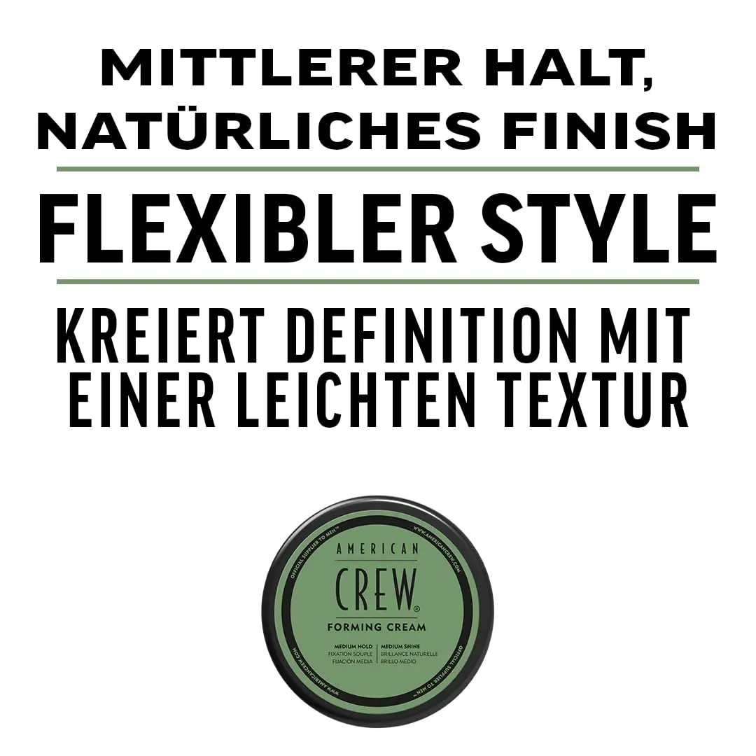 American Crew Forming Cream Hair Styling Product 85ml (3 Oz) | Medium Hold, Natural Shine - view 3