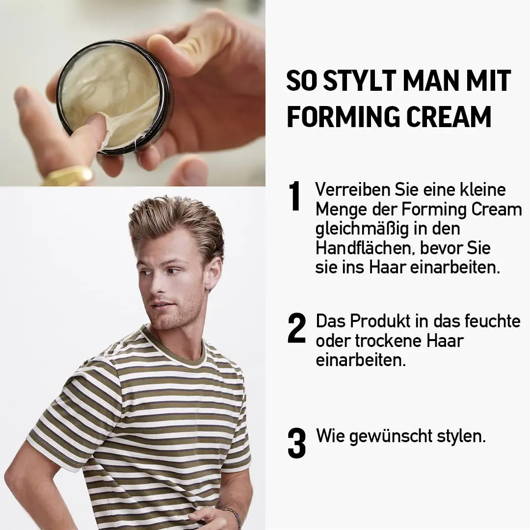 American Crew Forming Cream Hair Styling Product 85ml (3 Oz) | Medium Hold, Natural Shine - view 4