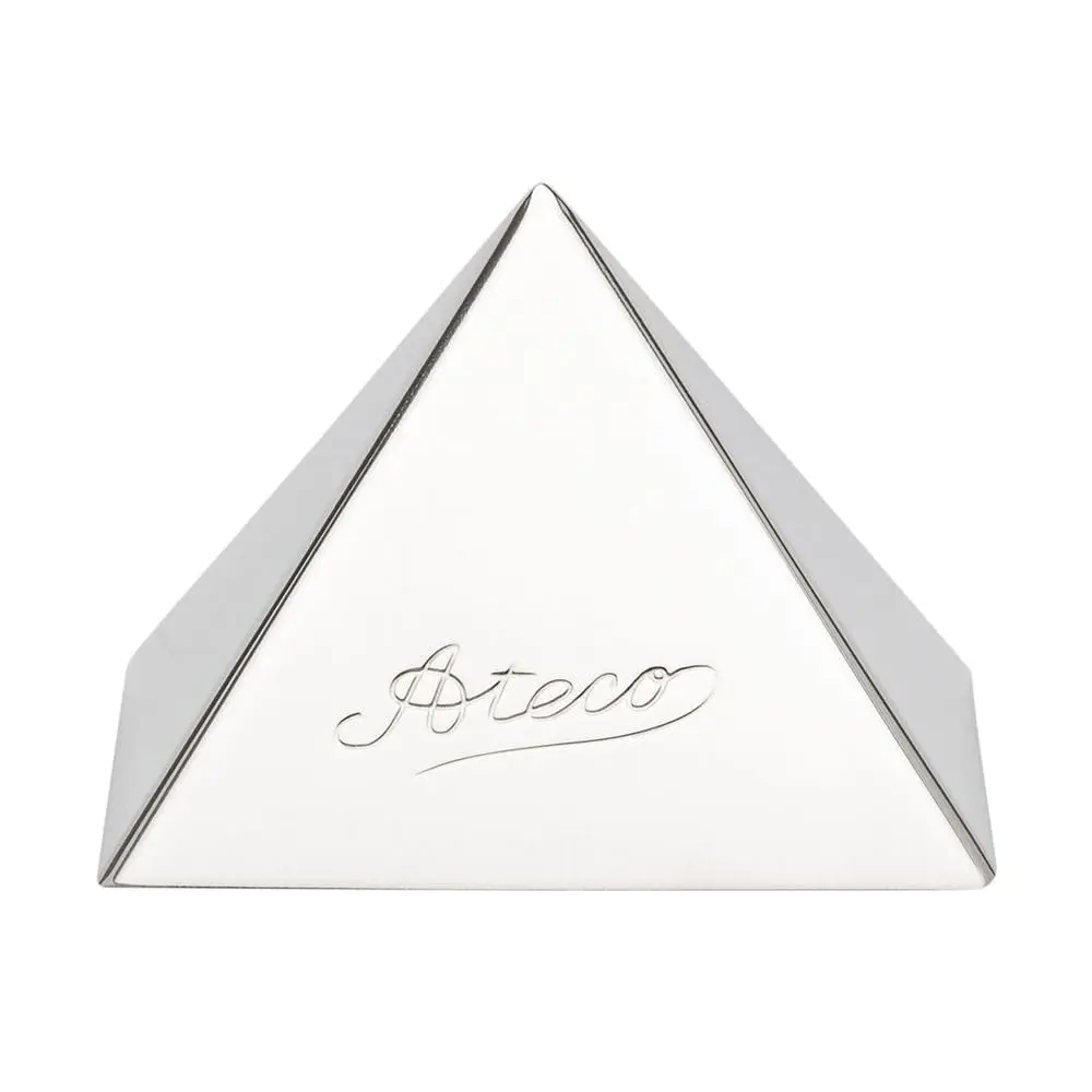 Ateco Stainless Steel Small Pyramid Mold 2.25x1.5-Inches | Professional Baking Tool - main product image