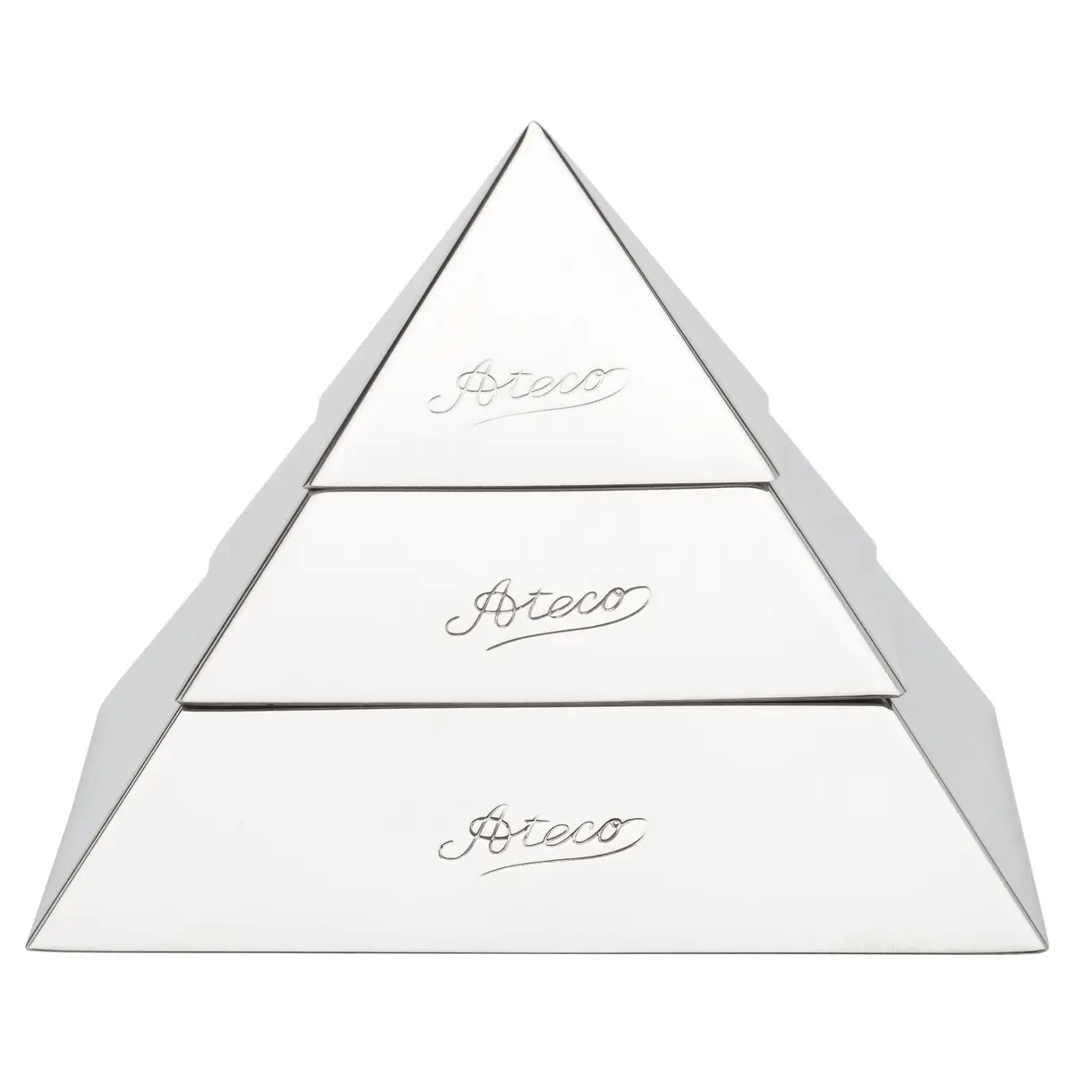 Ateco Stainless Steel Small Pyramid Mold 2.25x1.5-Inches | Professional Baking Tool - view 2
