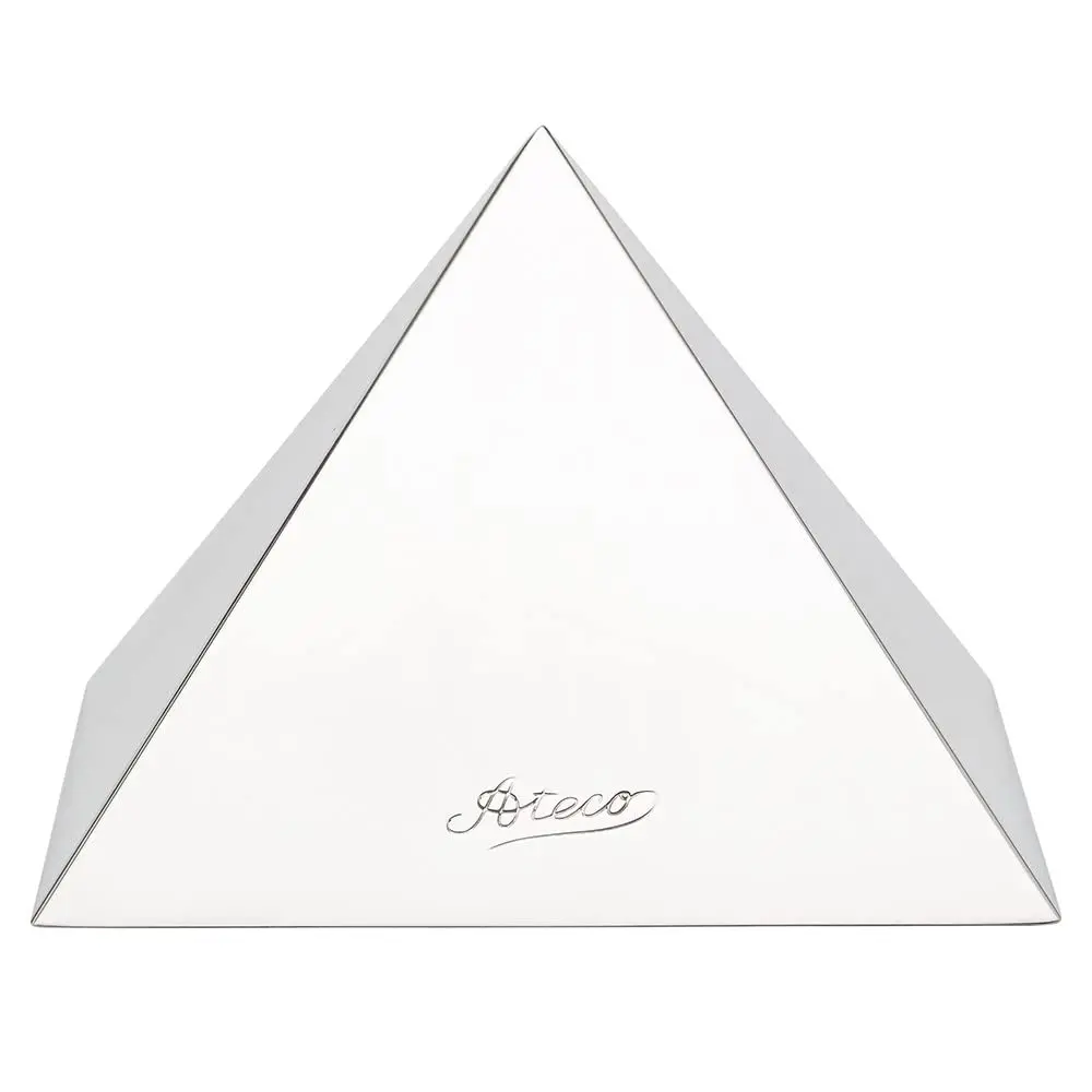 Ateco Stainless Steel Large Pyramid Mold 4.75 x 3.25-Inches | Professional Food Prep Tool - main product image