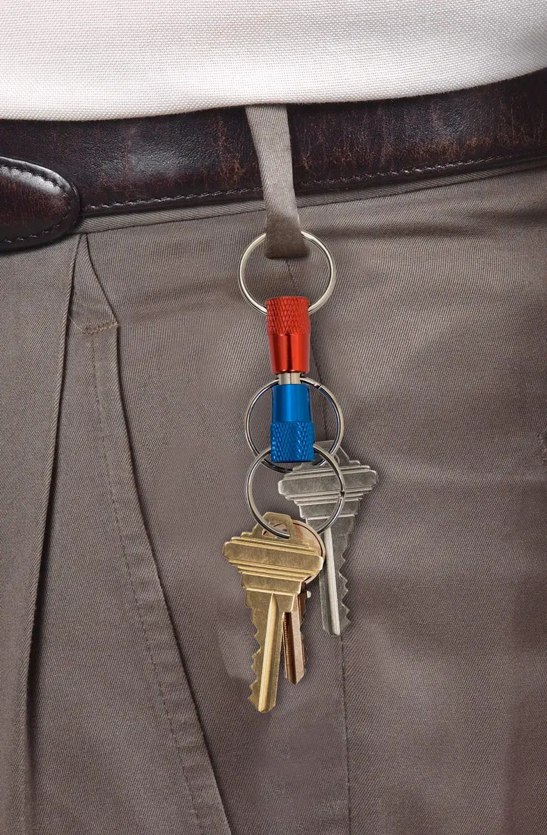 Lucky Line 3-Way Pull Apart Keychain 1 Pack | Sturdy Steel & Anodized Ends - view 5