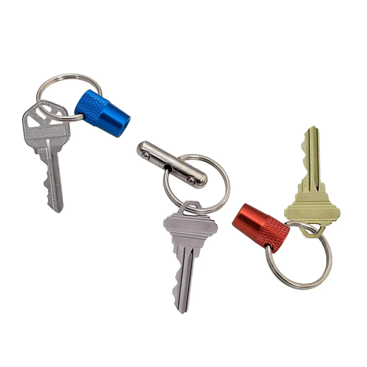 Lucky Line 3-Way Pull Apart Keychain 1 Pack | Sturdy Steel & Anodized Ends - view 3