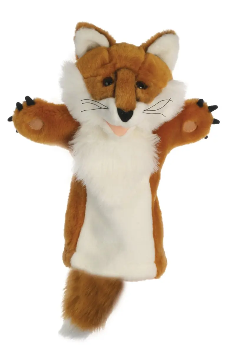 The Puppet Company Long-Sleeves Fox Hand Puppet | Large, Child & Adult Friendly, Assorted Colours - main product image