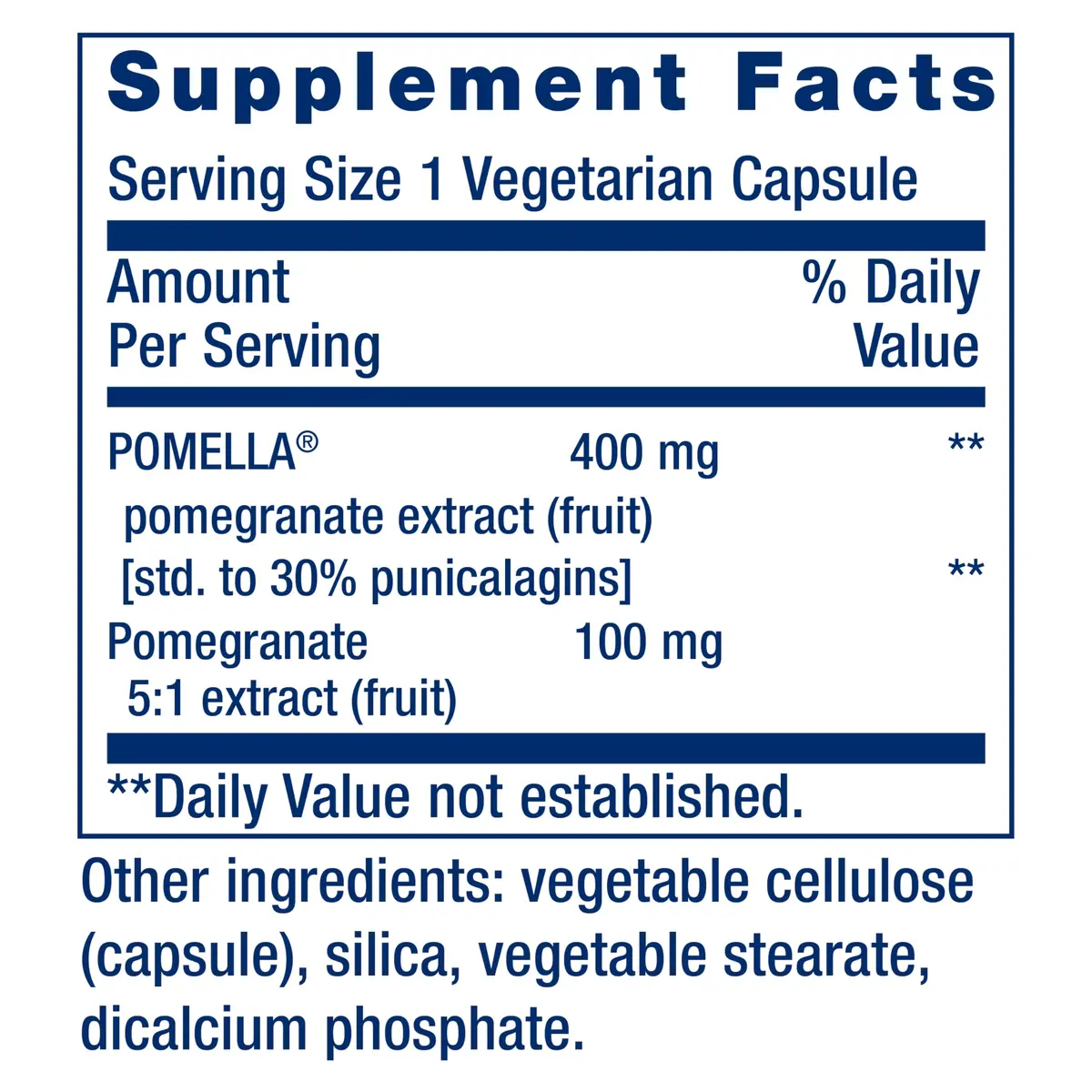 Life Extension Pomegranate Fruit Extract, 500 mg, 30 Capsules | Heart & Antioxidant Support - view 2