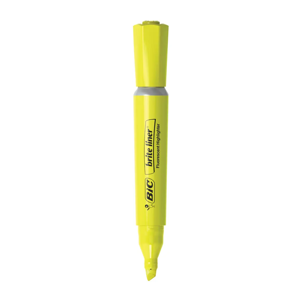 BIC Brite Liner Grip XL Highlighters, Chisel Tip, 4-Count Pack, Assorted Colors | ACMI-Approved - view 2