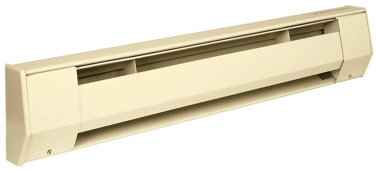 KING 4K2410-AL K Series Baseboard Heater 4' 1000W 240V Almond | Full Convection Heating with Safety Features - main product image