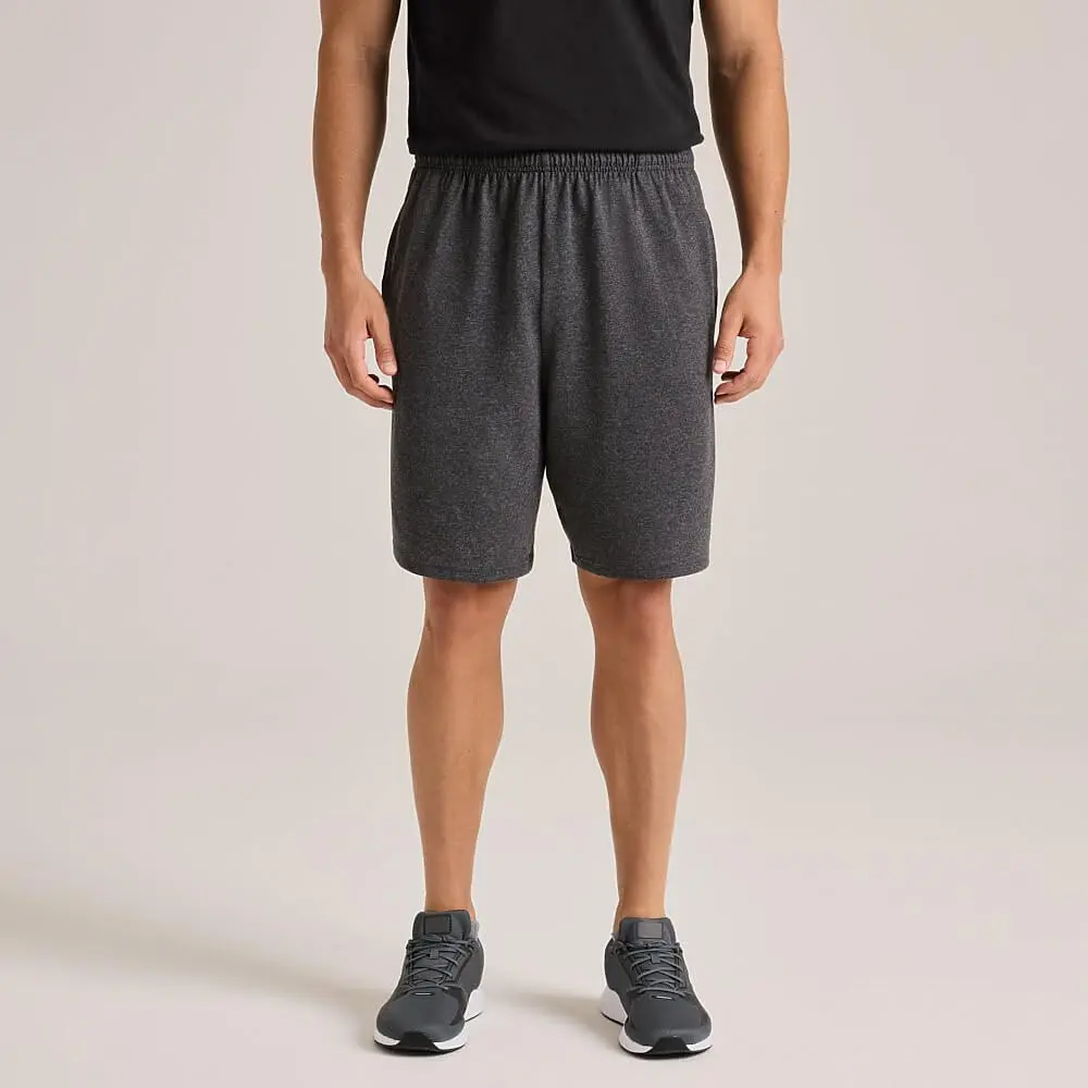 Soffe Men's Classic Cotton Pocket Short Black Large | 8" Inseam, Moisture-Wicking, Durable - view 6