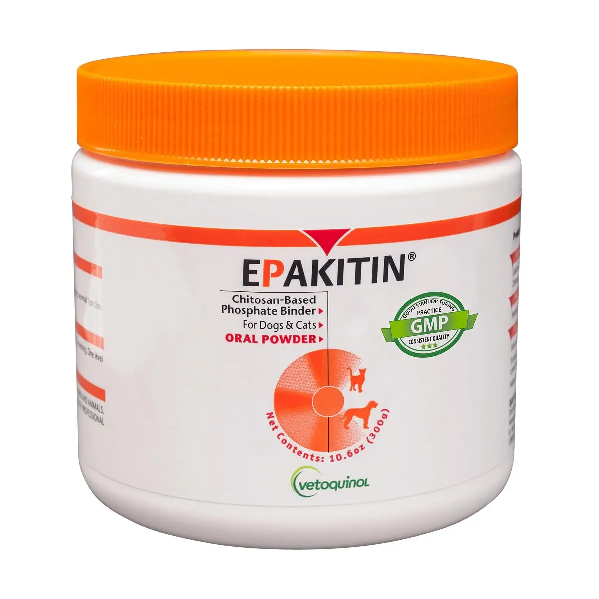 Vetoquinol Epakitin Phosphate Binder for Cats and Dogs | Supports Kidney Health, 300 g - main product image