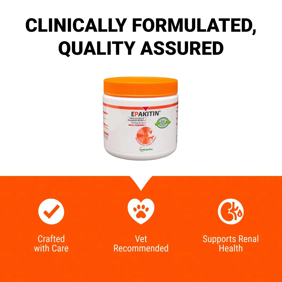 Vetoquinol Epakitin Phosphate Binder for Cats and Dogs | Supports Kidney Health, 300 g - view 6