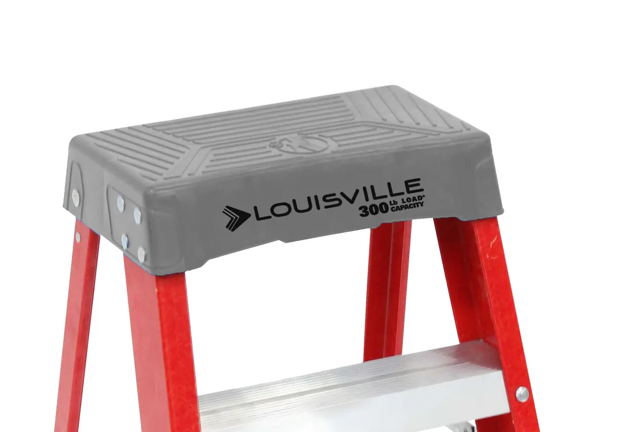 Louisville Ladder 2 ft Fiberglass Step Stool, FS1502, Type IA, 300 lbs | Industrial Grade Non-Conductive Ladder - view 3