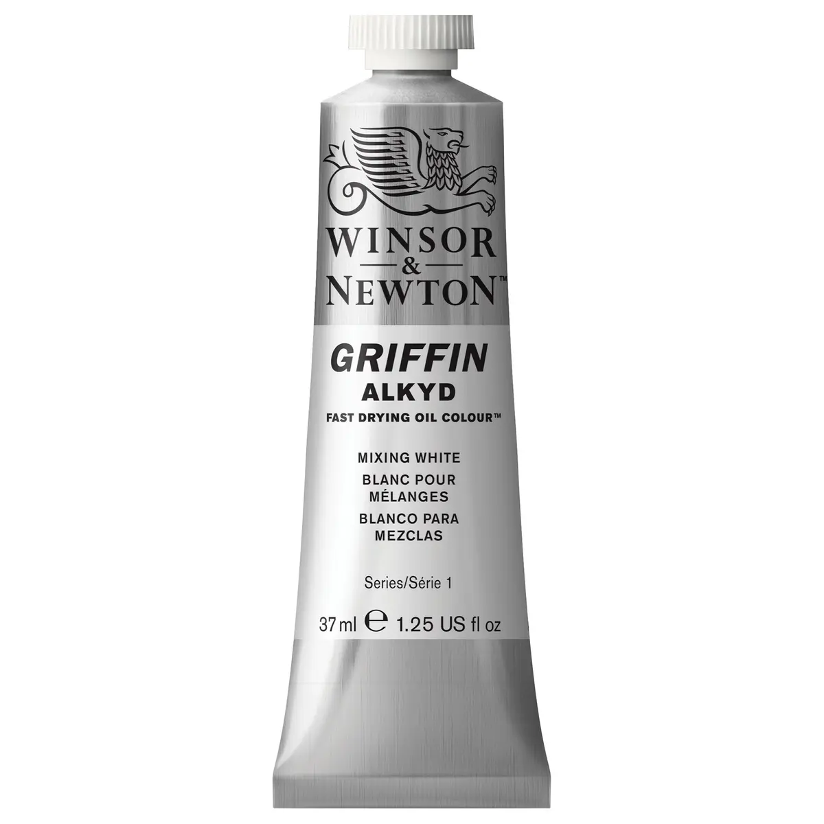 Winsor & Newton Griffin Alkyd Fast Drying Oil Paint, Mixing White | Quick-Dry Oil Color for Artists - main product image